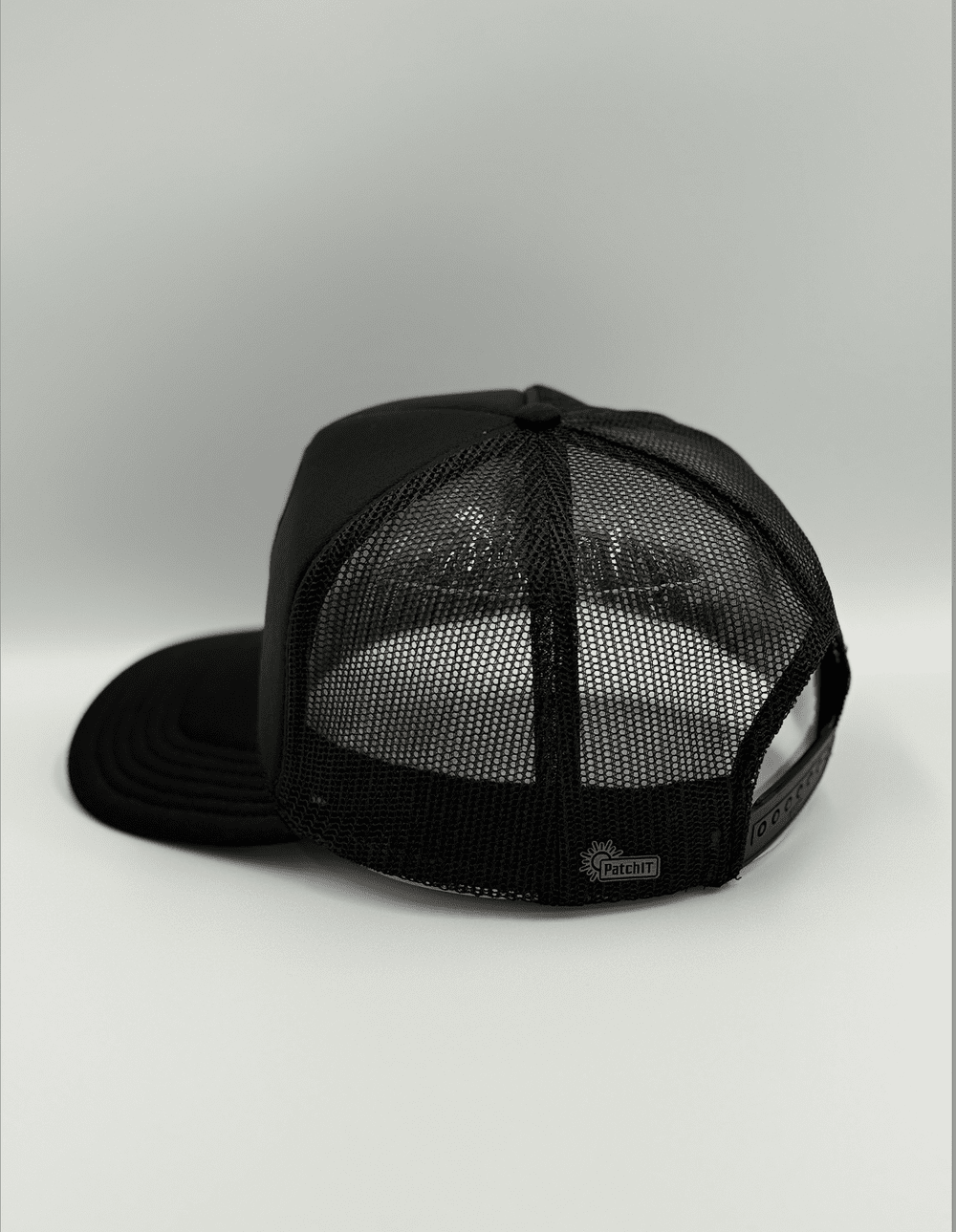 All Black Everything Patch Trucker Hat — PatchIT